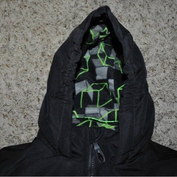 Boys All Weather Jacket 4/5 Black Green 4 in 1 Winter Spring Fall Athletech - Picture 15 of 15